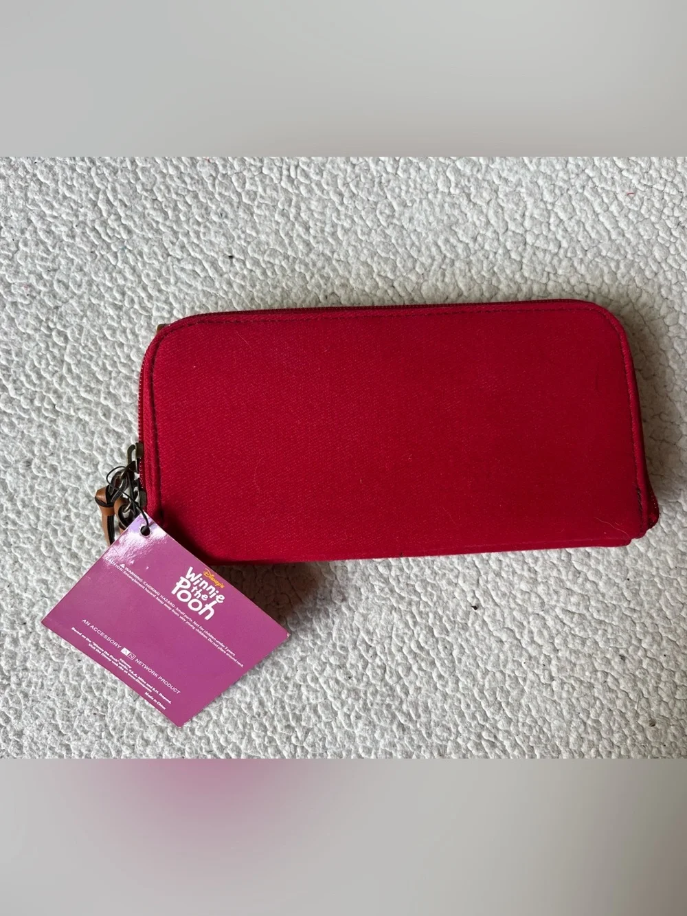 NWT DISNEY WINNIE THE POOH RED & BROWN WALLET